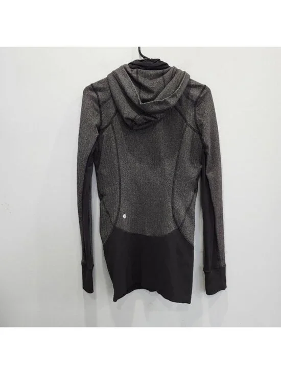 Lululemon Daily Practice Jacket Heathered Herringbone Heathered Black Black - Picture 4 of 6